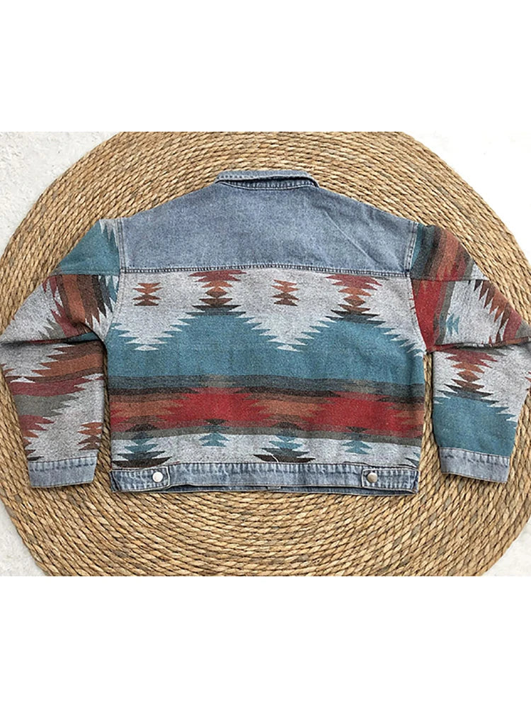 Boho Chic Retro Denim Jacket