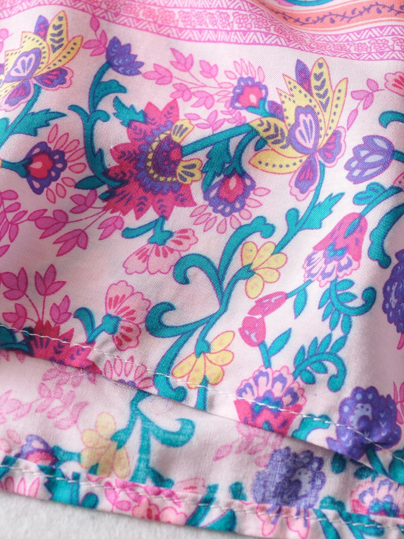 Bohemian Vintage Pattern Top and Pants