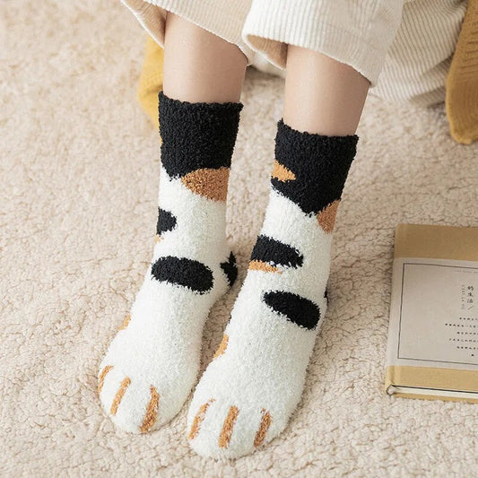 Paw Pattern Warm Socks - Top Boho