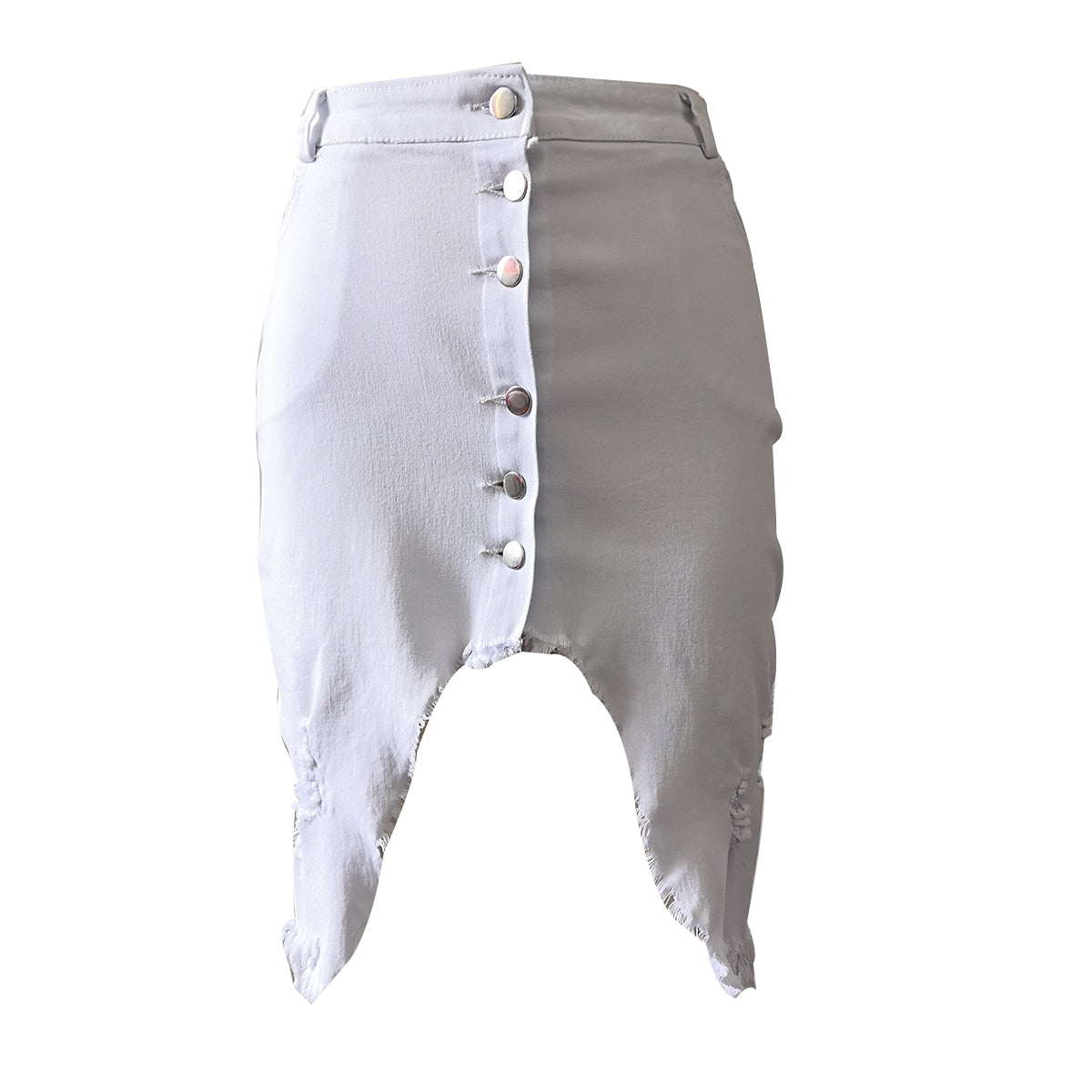 Boho High waist Denim Skirt