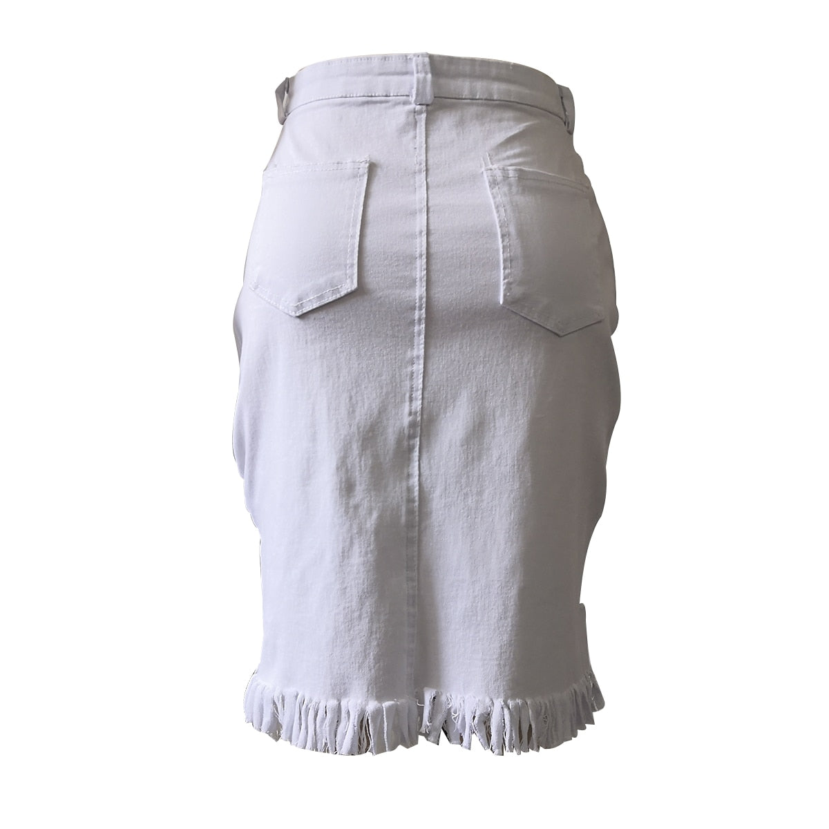 Boho High waist Denim Skirt - Top Boho