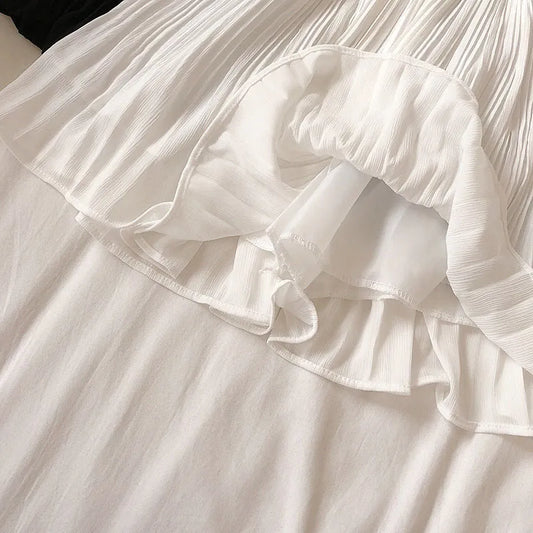 Bohemian Chiffon Pleated Mini Skirt - Top Boho