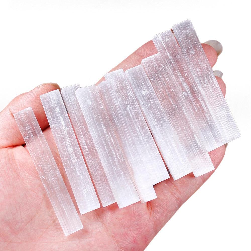 White Quartz Crystals 10pcs