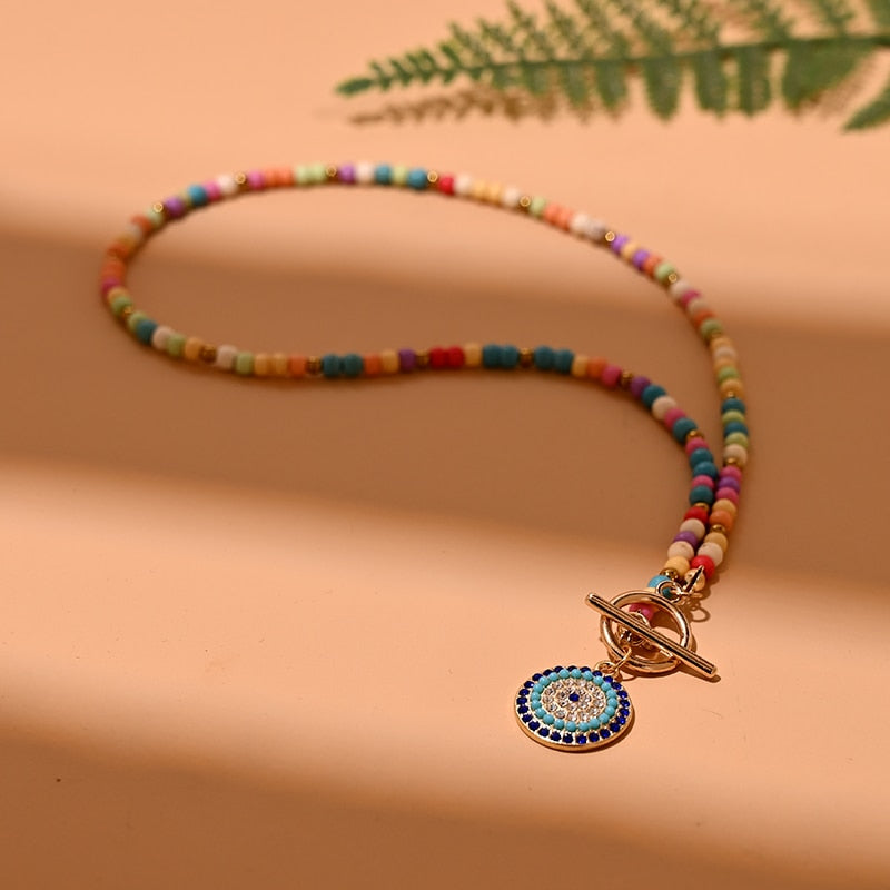 Evil Eyes Beaded Necklaces - Top Boho