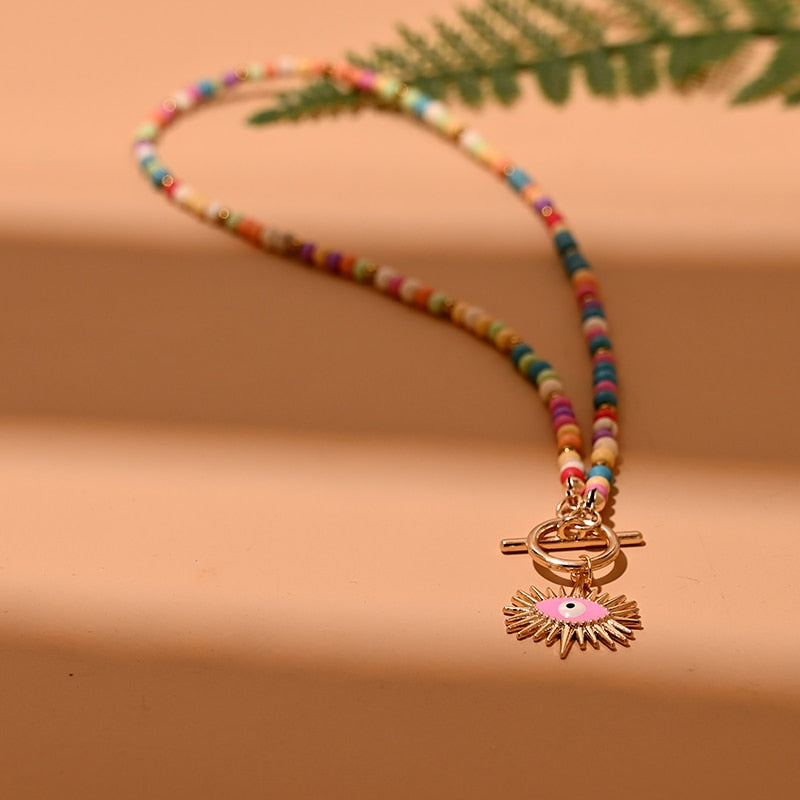 Evil Eyes Beaded Necklaces - Top Boho