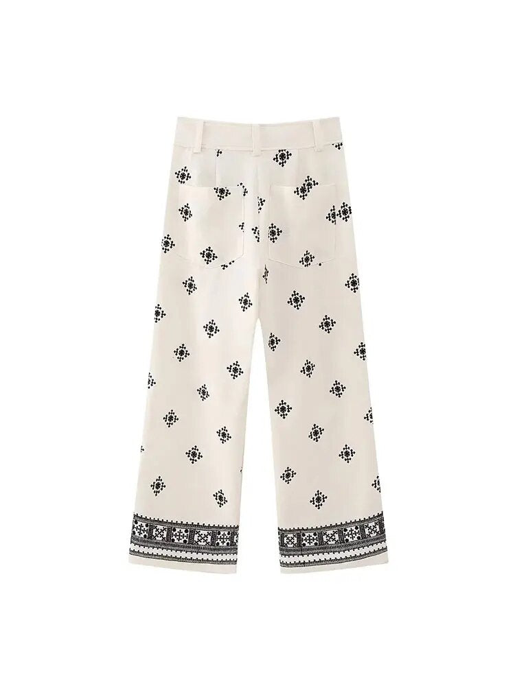 Bohemian Chic High Waist Pants - Top Boho