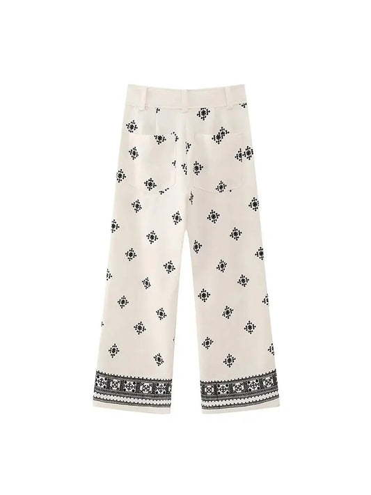 Bohemian Chic High Waist Pants - Top Boho