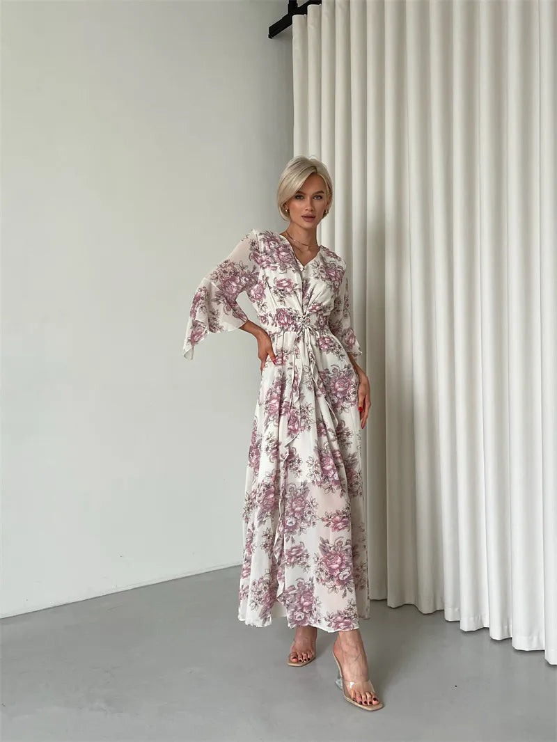 Bohemian Floral Summer Maxi Dresses - Top Boho