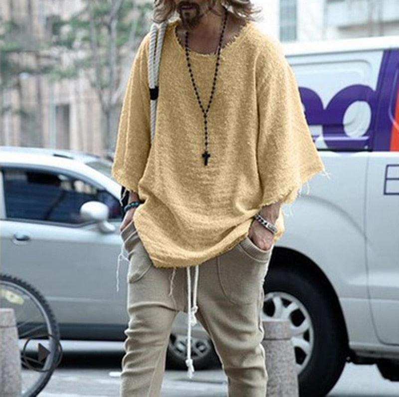 Boho Men Loose Shirt - Top Boho