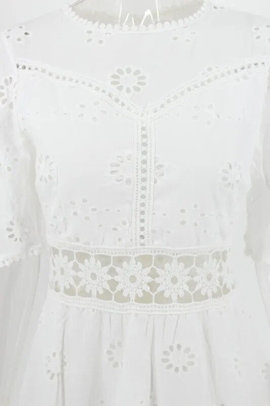 Boho Chic Flare Sleeve Mini Dress - Top Boho