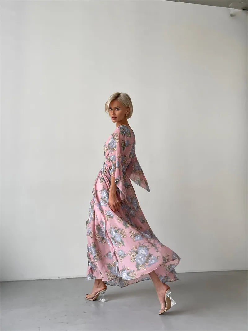 Bohemian Floral Summer Maxi Dresses - Top Boho
