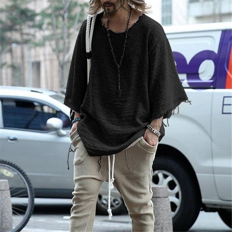 Boho Men Loose Shirt - Top Boho