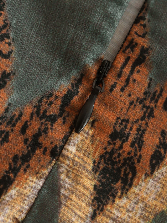 Boho Print Vintage Skirt With Tassel - Top Boho