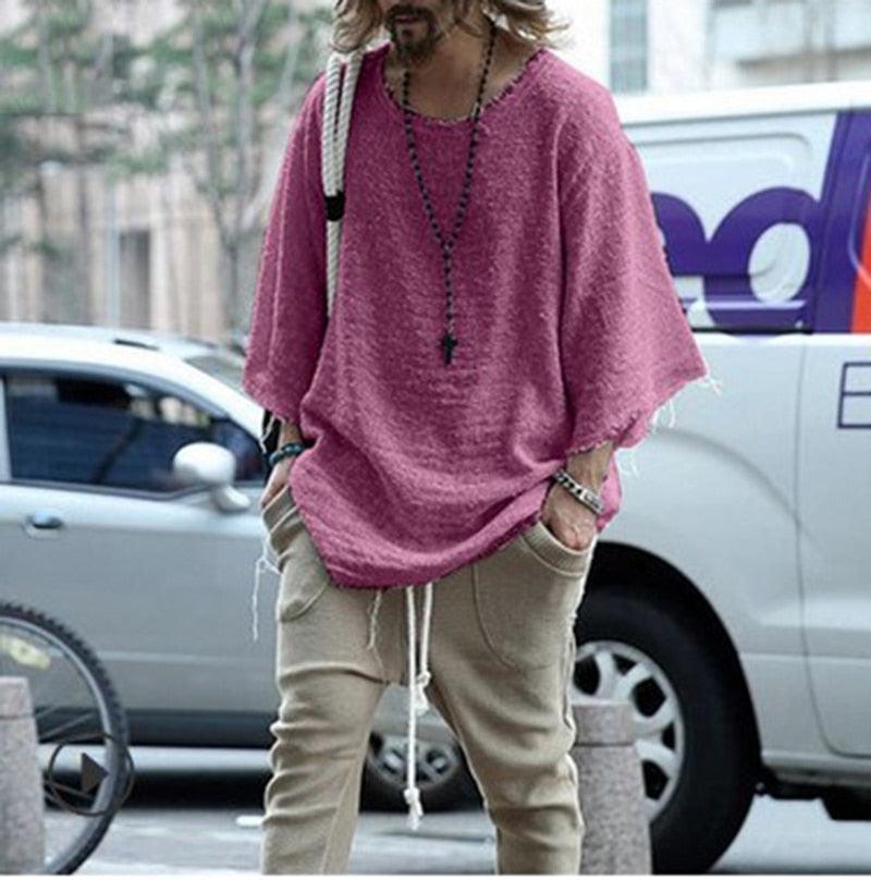 Boho Men Loose Shirt - Top Boho