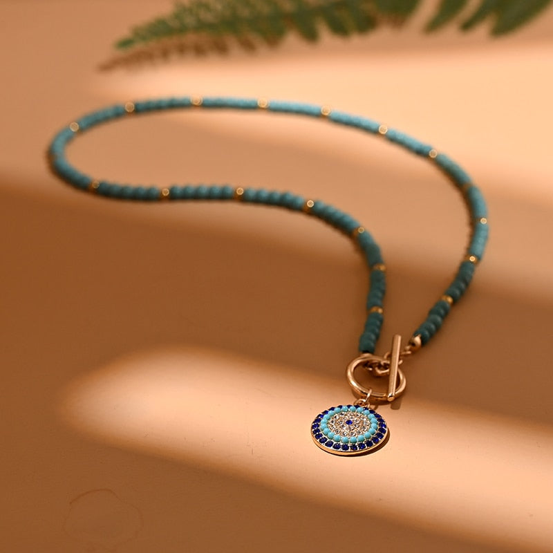 Evil Eyes Beaded Necklaces - Top Boho