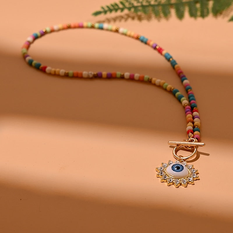 Evil Eyes Beaded Necklaces - Top Boho