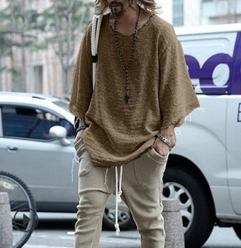 Boho Men Loose Shirt - Top Boho
