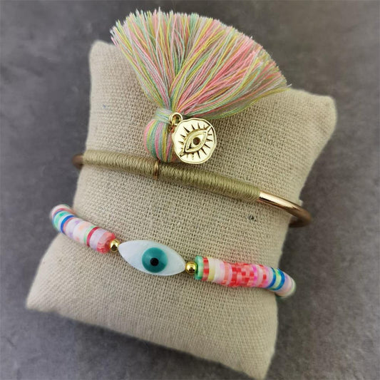 Boho Evil Eye with Tassel Bracelets - Top Boho
