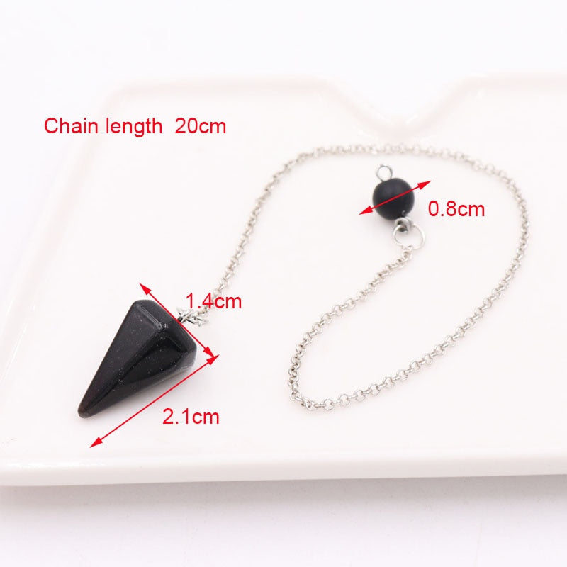 Natural Stones Pendulum Necklace