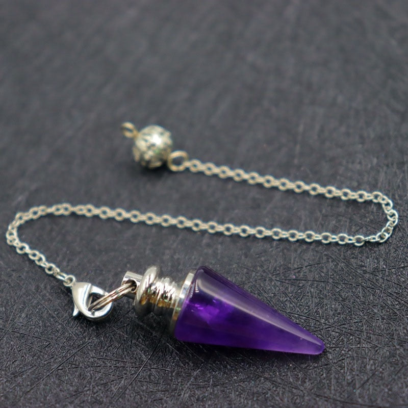 Natural Stones Pendulum Necklace