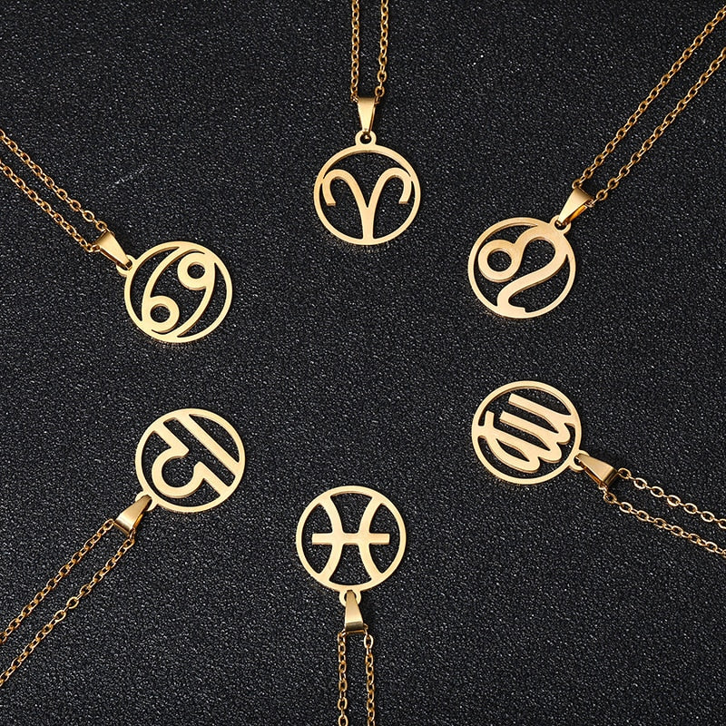 Stainless Steel Boho Star Sign Necklace