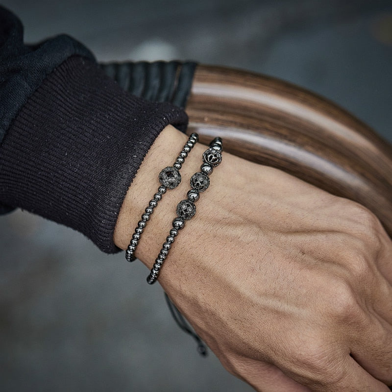 Boho Handmade Oblong Charm Bracelet