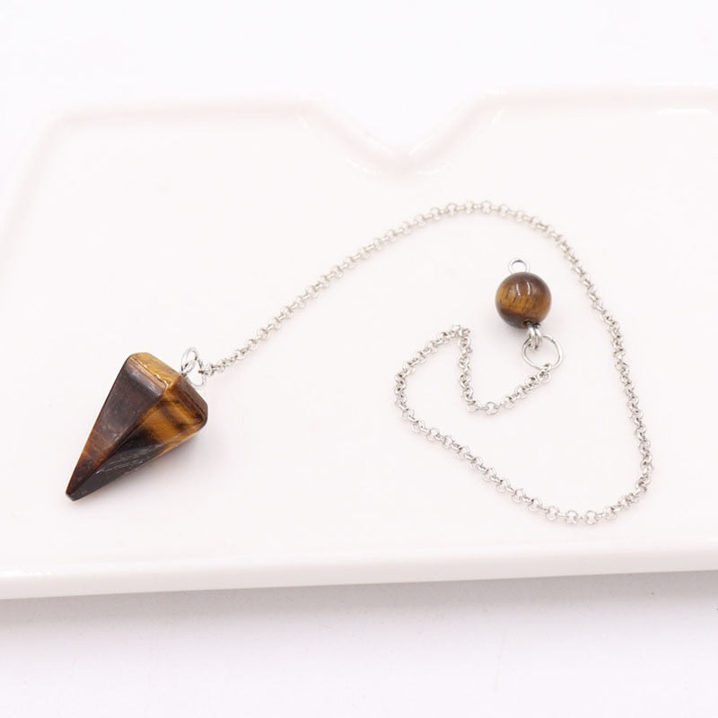 Natural Stones Pendulum Necklace