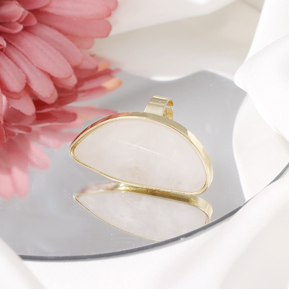 Boho Chic Adjustable Oval Ring - Top Boho