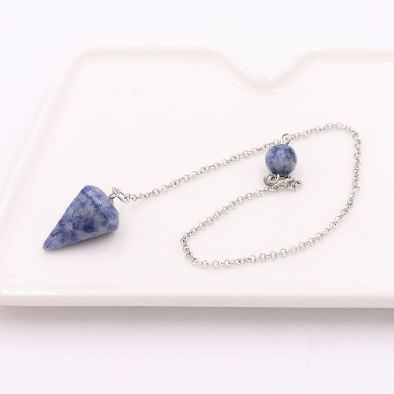 Natural Stones Pendulum Necklace