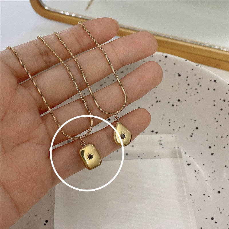 Vintage Water Drop Pendant Necklace - Top Boho