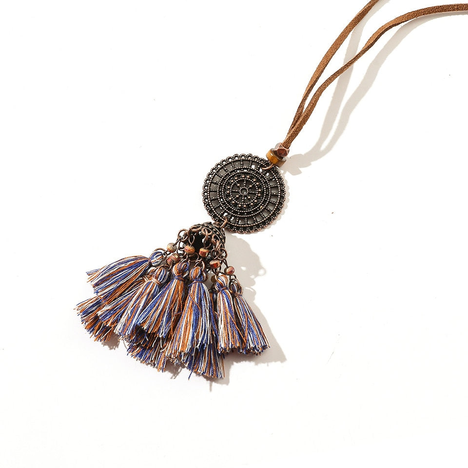Boho Sundry Color Tassel Pendants - Top Boho