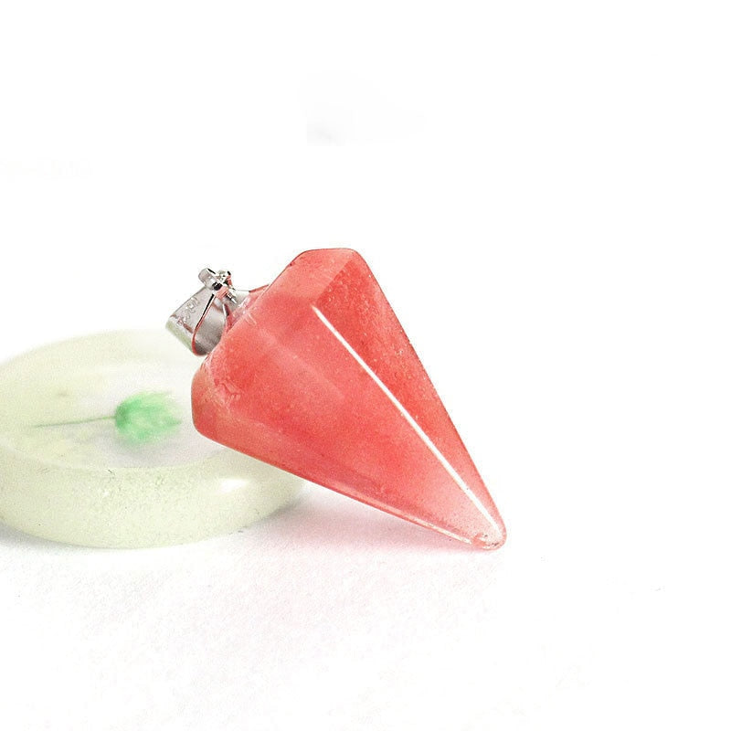 Natural Stones Pendulum Necklace