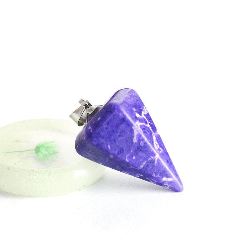 Natural Stones Pendulum Necklace