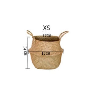 Bohemian Seaweed Wicker Basket - Top Boho
