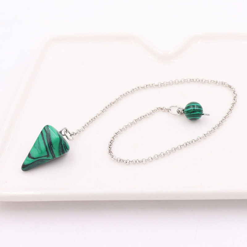 Natural Stones Pendulum Necklace