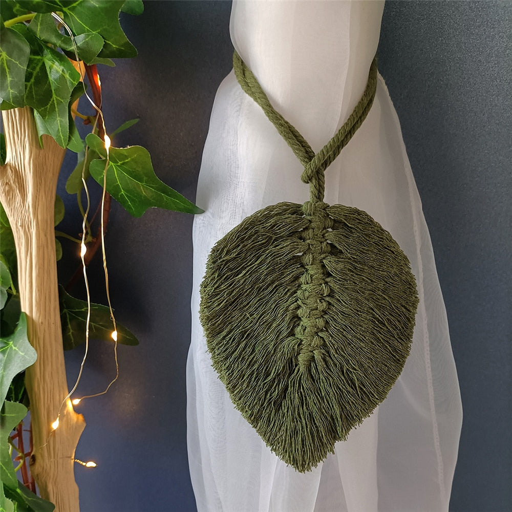 Boho Handmade Macrame Curtain Tieback