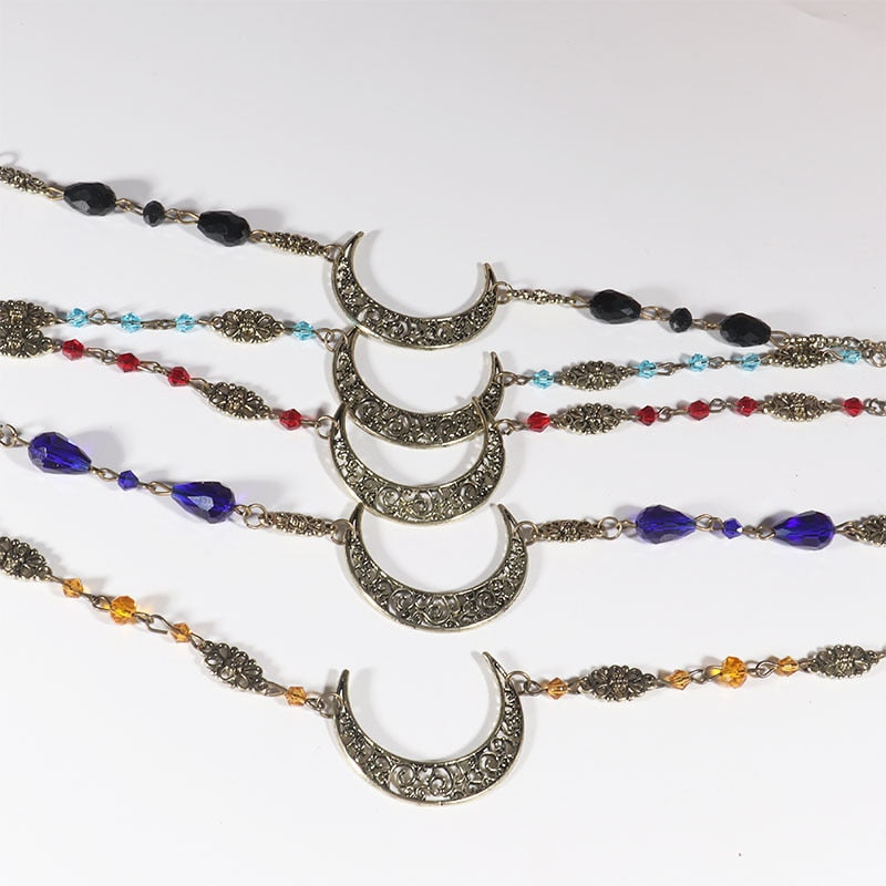 Moon Pattern Head Chain - Top Boho
