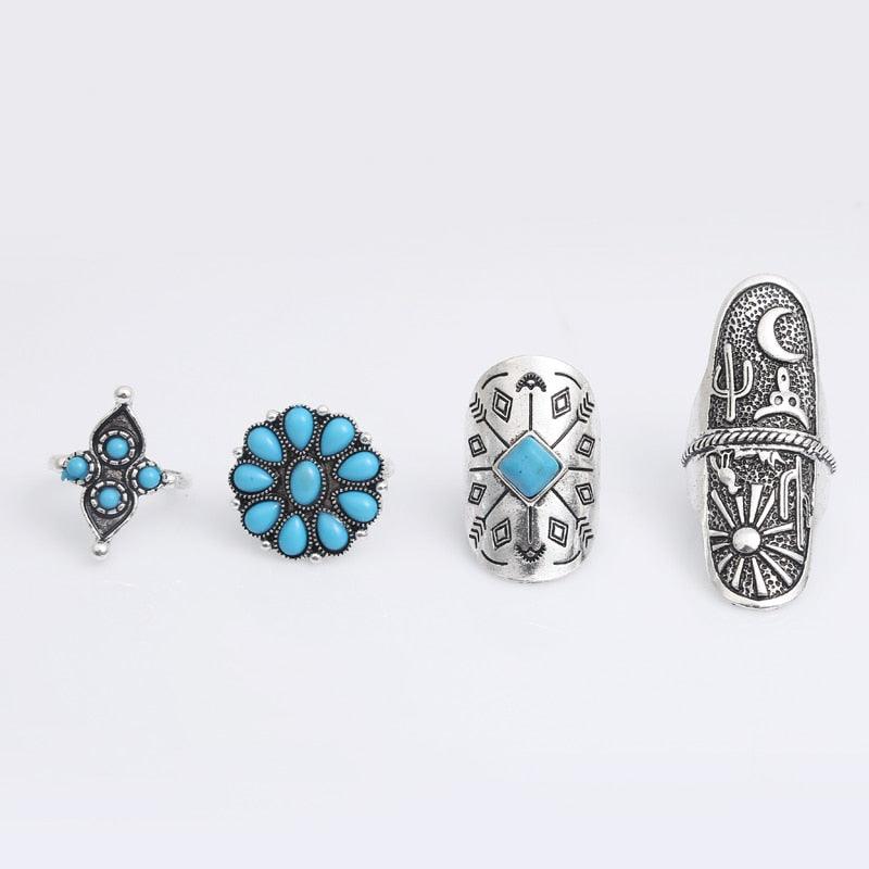 Bohemia Antique Rings Sets 9pcs - Top Boho
