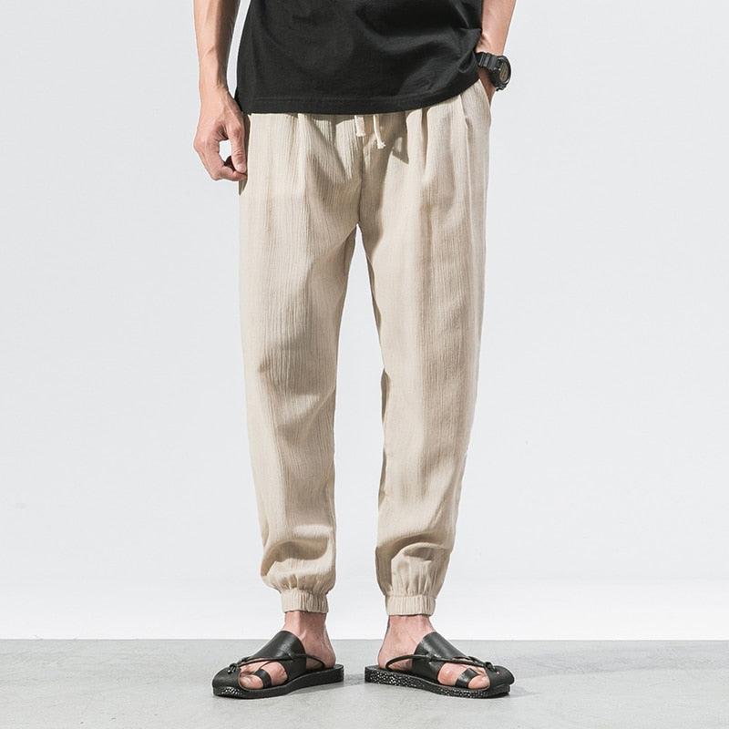Boho Linen-Cotton Harem Pants - Top Boho