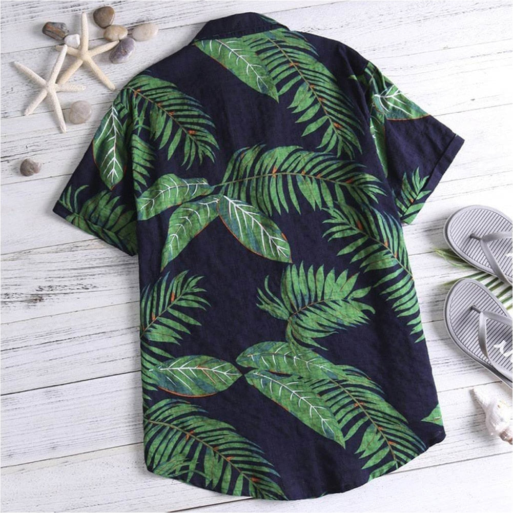 Boho Loose Tropical Printed Shirts - Top Boho