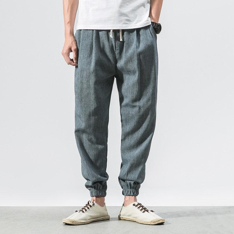 Boho Linen-Cotton Harem Pants - Top Boho