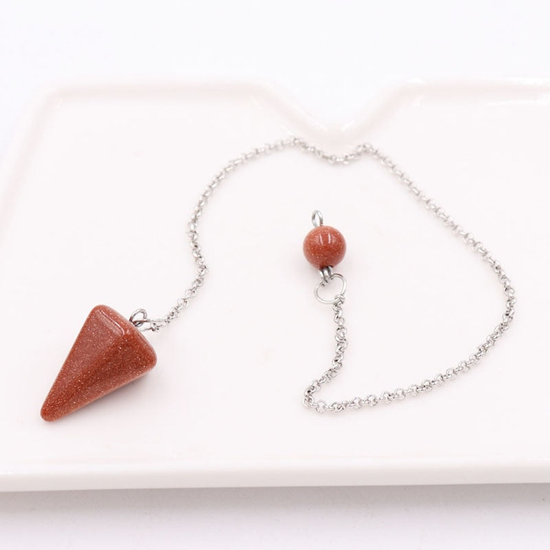 Natural Stones Pendulum Necklace
