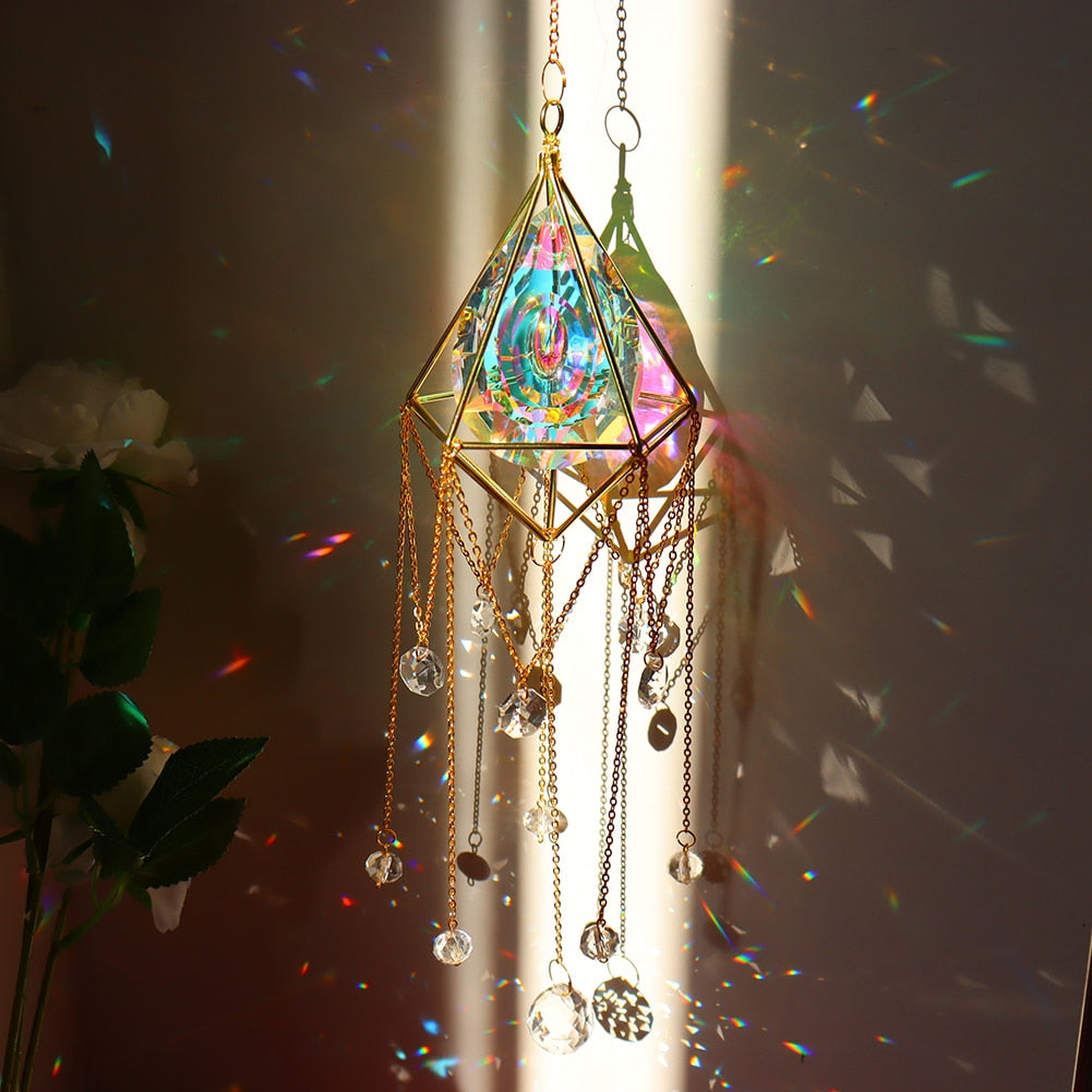 Crystal Pendant Wind Chime - Top Boho
