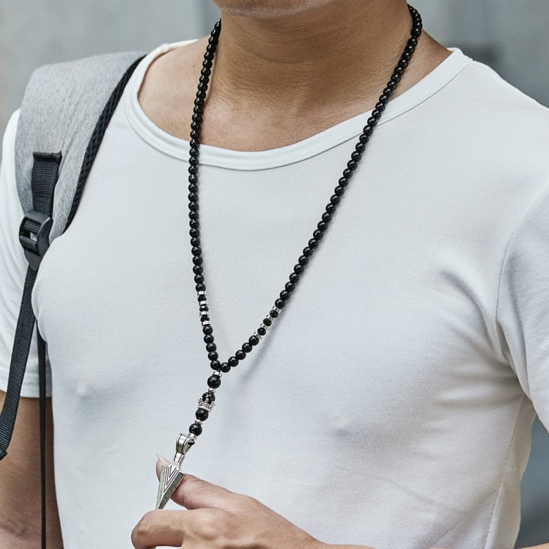 Boho Beaded Arrow Pendant Necklace - Top Boho