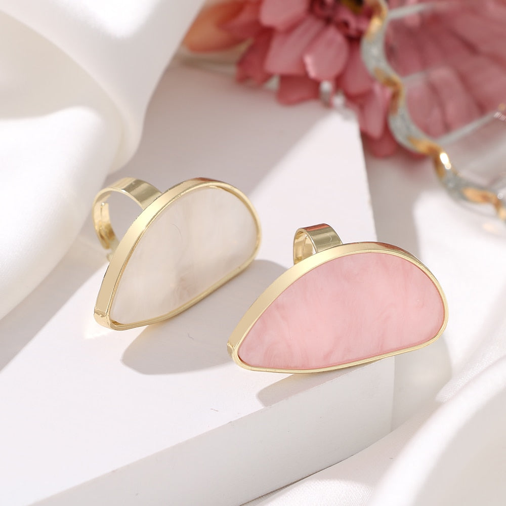 Boho Chic Adjustable Oval Ring - Top Boho