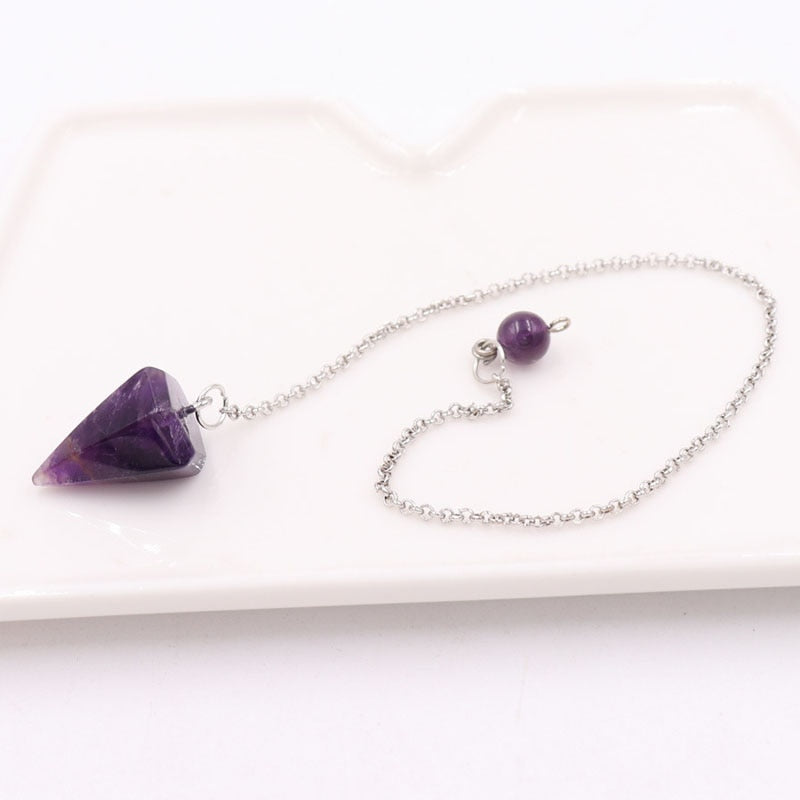 Natural Stones Pendulum Necklace