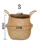Bohemian Seaweed Wicker Basket - Top Boho