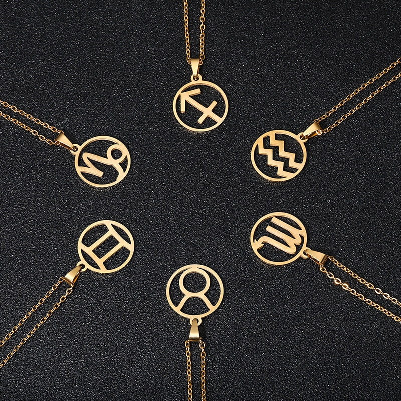 Stainless Steel Boho Star Sign Necklace