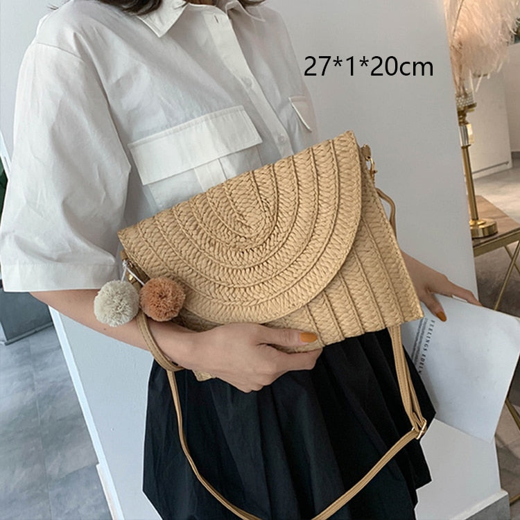 Handmade Woven Straw Beach Bags - Top Boho