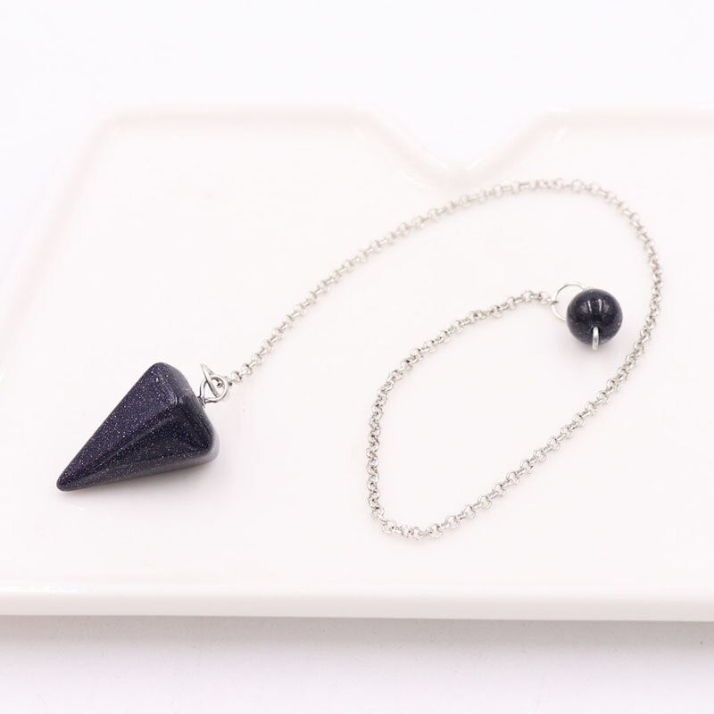 Natural Stones Pendulum Necklace